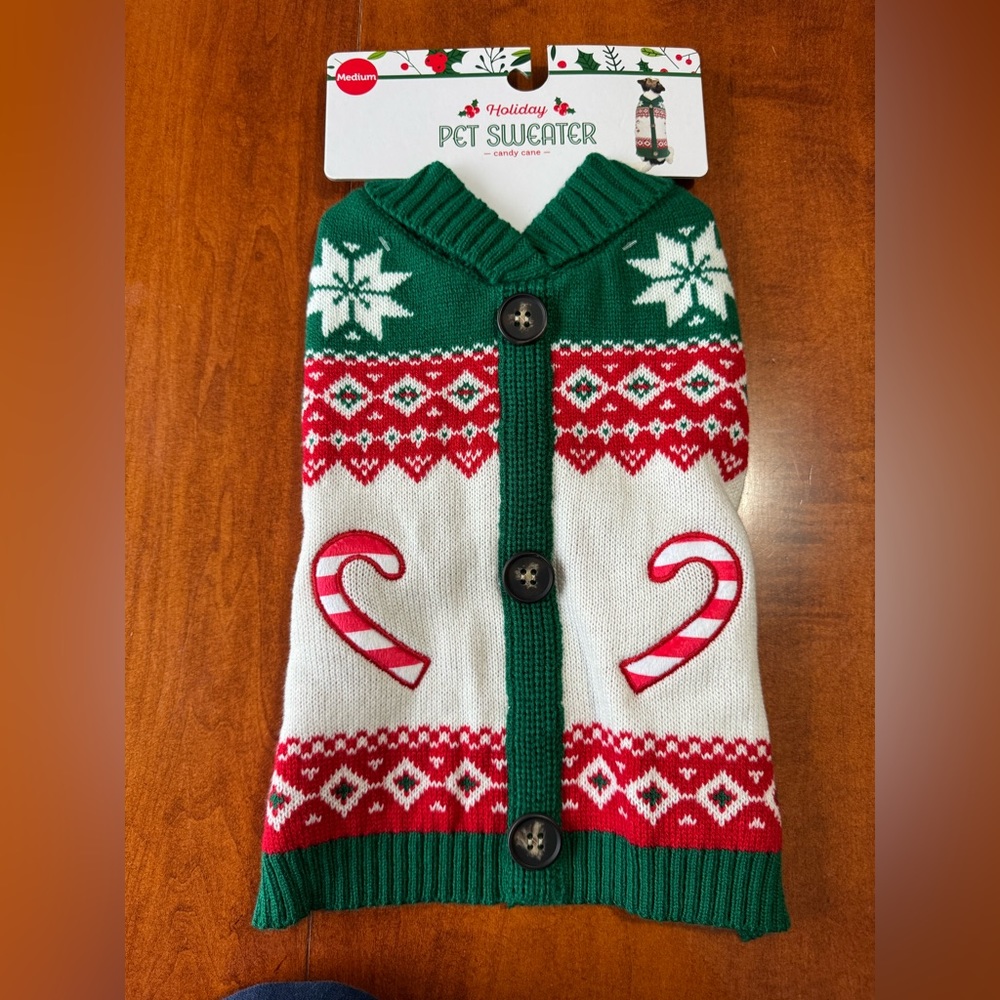 Dog Christmas Sweater Size Medium